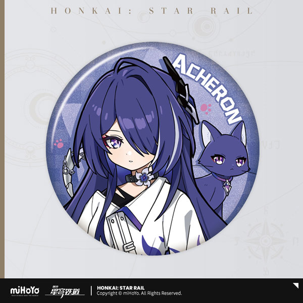 【崩壊スターレイル】アベンチュリン　缶バッジ　ちびネコシリーズ　公式正規品 崩壊スターレイル アベンチュリン ちびっこネコ 缶バッジ 公式