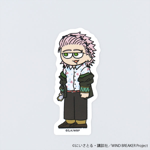WIND BREAKER ジロリ ダイカットステッカー 桐生三輝[日本テレビサービス]《発売済・在庫品》