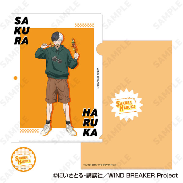 WIND BREAKER クリアファイル＆ステッカーセット 1.桜遥[ディ
