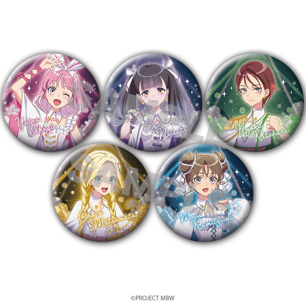 前橋ウィッチーズ グリッター缶バッジ 魔法衣装ver.　5個入りセット[Up Fields]