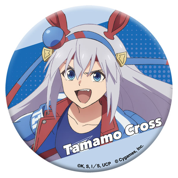ウマ娘 グリッター缶バッジ　 タマモクロス アニメ『ウマ娘 シンデレラグレイ』 グリッター缶バッジ タマモクロス