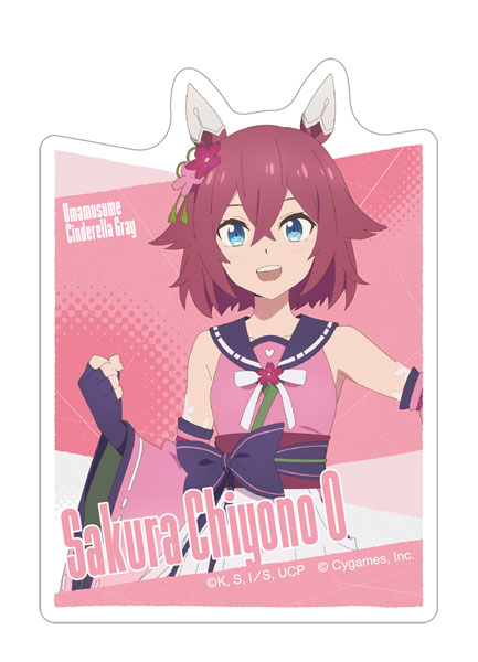 ウマ娘　シンデレラグレイ　TOPPA 秋葉原　バッジ　サクラチヨノオー 7点 アニメ『ウマ娘 シンデレラグレイ』 ステッカー サクラチヨノ