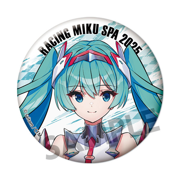 レーシングミク SPA 2025 キービジュアル1 Ver. 缶バッジ[ホビーストック]