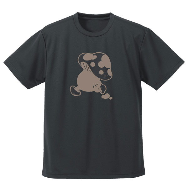 ダンジョン飯 Tシャツ ネイビー アニメT 海外公式 ダンジョン飯 歩き茸 ドライTシャツ/GUNMETAL-XL[コスパ]《09