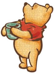 ディズニー ジグソーパズルシルエット ‐くまのプーさん(水彩)‐ 266ピース (31-08)[やのまん]《在庫切れ》