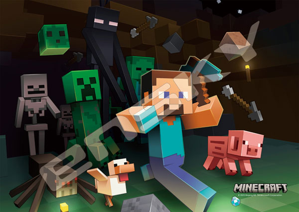 ジグソーパズル マジカルピース -ライト- MINECRAFT Hostile Mobs 208ピース (208-ML11)[エンスカイ]