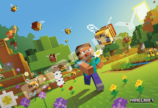 ジグソーパズル マジカルピース -ライト- MINECRAFT Honey Bees 300ピース (300-ML09)[エンスカイ]