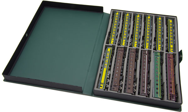 CS-855 ダークグリーンの21m級12両用ケース グレー[CASCO]《発売済・在庫品》