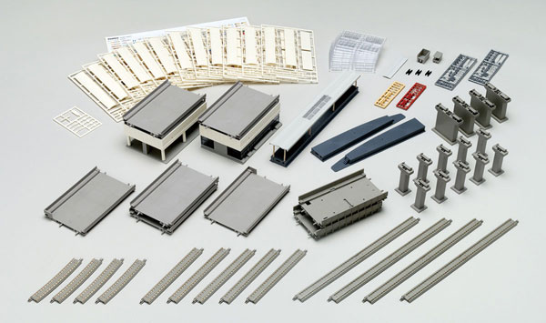 91075 高架複線 スラブ駅セットII （レールパターンHB-SL）[TOMIX