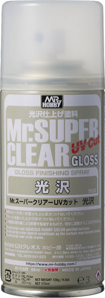Mr.スーパークリアーUVカットスプレー(光沢)[GSIクレオス]