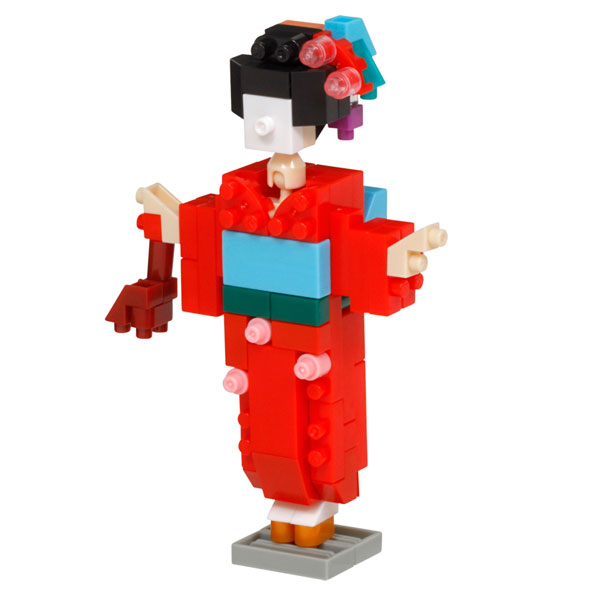 nanoblock(ナノブロック) NBC_358R 和服女子[カワダ]