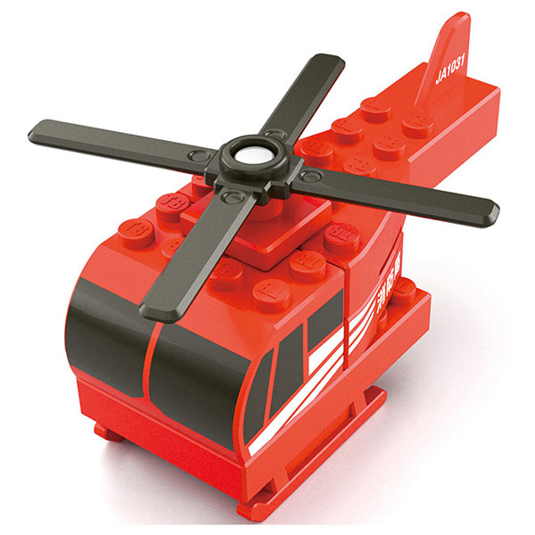 トミカ・プラレールブロック 消防ヘリコプター[タカラトミー]《発売済・在庫品》