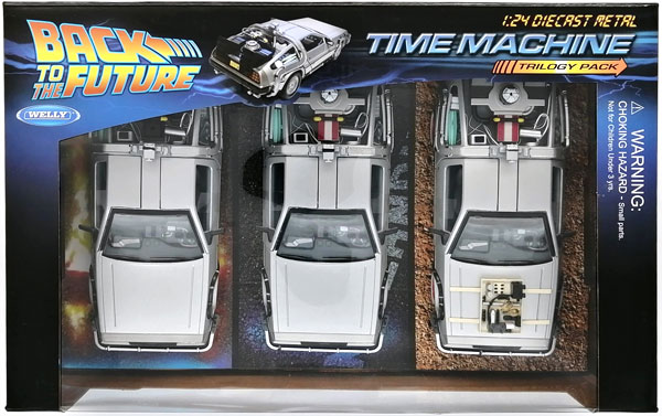 WELLY 1/24 Back To Future Trilogy 3台セット