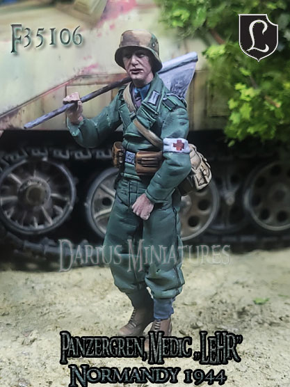 1/35 WWII ドイツ 装甲擲弾兵「教導連隊」衛生兵 ノルマンディー1944