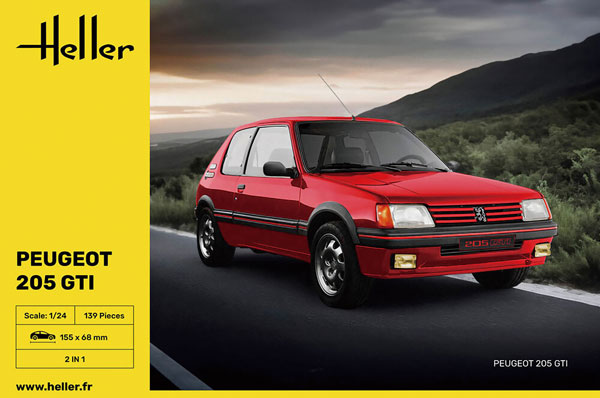 1/24 プジョー 205 GTi(日本語対訳補足説明書付属) プラモデル[エレール]《０９月予約》