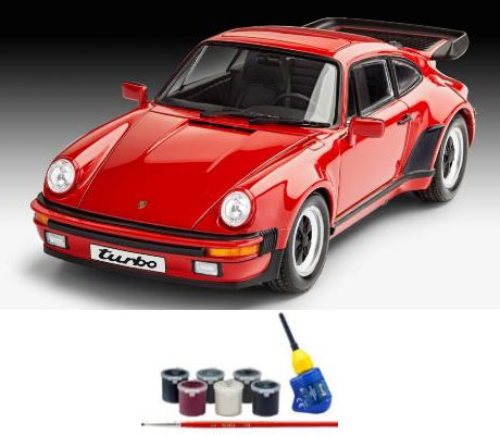1/24 ポルシェ911ターボ 50周年記念ギフトセット プラモデル[ドイツレベル]《０８月仮予約》