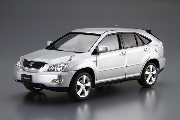 ザ・モデルカー No.105 1/24 トヨタ GSU30W ハリアー 350GプレミアムLパッケージ ’06 プラモデル[アオシマ]《０８月予約》