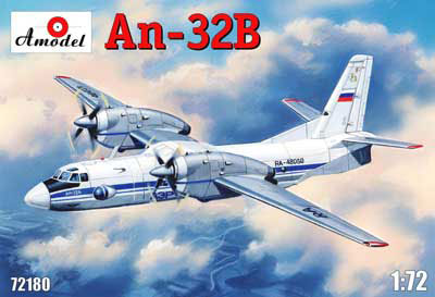 1/72 アントノフAn-32Bクライン双発旅客機 プラモデル[Aモデル]《在庫