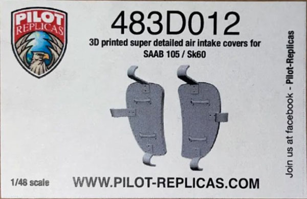 1/48 サーブ 105/SK60 インテークカバー(パイロットレプリカ用)[Pilot Replica]