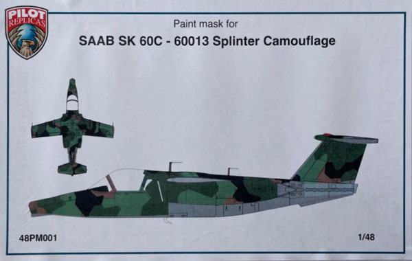 1/48 サーブ SK60C スプリンター迷彩塗装マスク(パイロットレプリカ用)[Pilot Replica]《０６月予約》