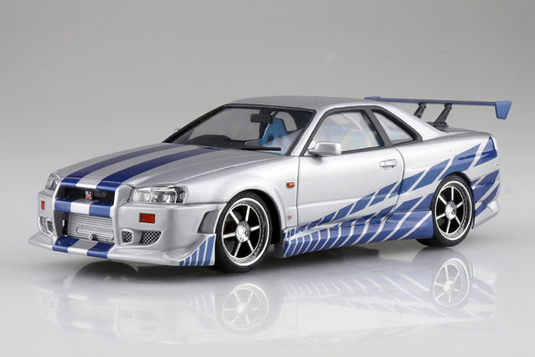 ムービーメカ No.WS-02 1/24 ワイルド・スピード R34 スカイライン GT-R プラモデル[アオシマ]《１０月予約》