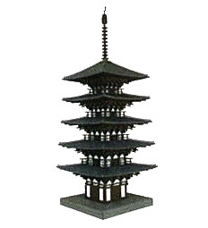 さんけい 1/150 なつかしのジオラマシリーズ 五重塔 MP03-11 | さんけい(Sankei) 1⁄150 なつかしのジオラマシリーズ 五重塔