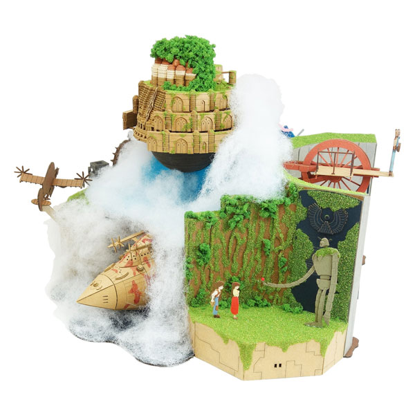 ジブリ　天空の城ラピュタ　ジオラマ　初期生産品 みにちゅあーとキット 天空の城ラピュタジオラマ[さんけい