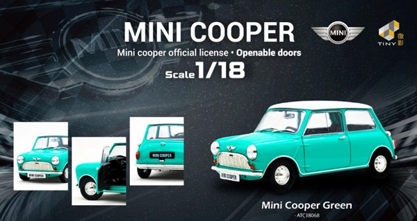 ま*昌様 MITICAミニクーパーグリーン White1/18スケール ミニカー 1/18 ミニクーパー MK1 MITICA-DIECAST 1/18 INNOCENTI MINI