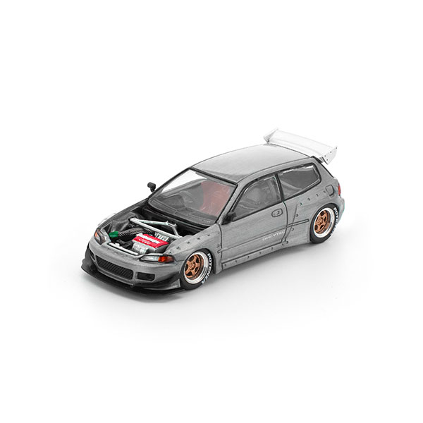 1/64 パンデムシビック EG6 RAWフィニッシュ オープンボンネット[POP RACE]