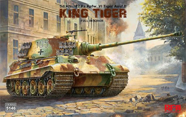 1/35 Sd.Kfz.182 キングタイガーw/フルインテリア プラモデル[ライ