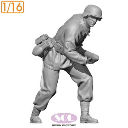 1/16 WWII ドイツ 対戦車砲兵 装填手1[SOL MODEL]《09月予約》