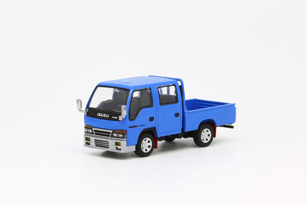 1/64 いすゞ エルフ・エヌエイチアール ダブルキャブ カスタムバージョン ブルー LHD[MODEL 1]