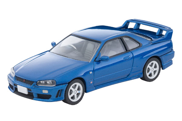 LV-N353b 日産 スカイライン 2ドアスポーツクーペ 25GT TURBO オプションパーツ付(青) 2000年式[トミーテック]《１１月予約》