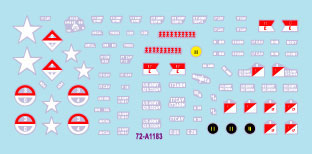 1/72 現用 ベトナム戦争のM113#1 第17騎兵連隊のM113A1 ACAV B/E/F/H中隊[Star Decals]《在庫切れ》
