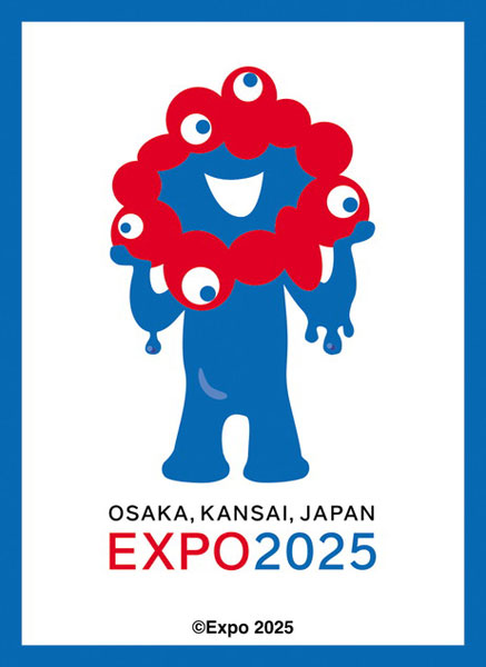 大阪・関西万博公式キャラクター ミャクミャク キャラクタースリーブ EN-1526 2025 大阪・関西万博ロゴ パック[エンスカイ]