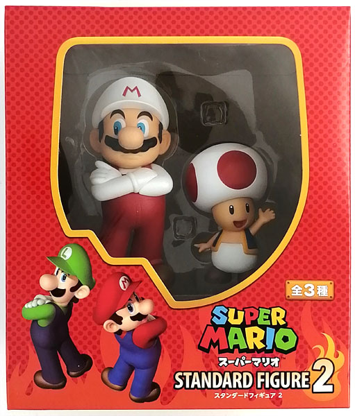 【中古】(本体A/箱B)スーパーマリオスタンダードフィギュアVol.2 ファイアマリオ＆キノピオ (プライズ)[タイトー]《発売済・在庫品》