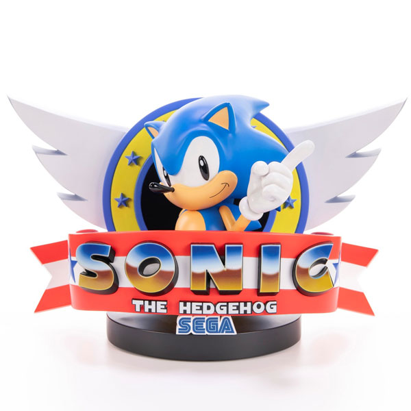 ソニック・ザ・ヘッジホッグ/ ソニック タイトルスクリーン スタチュー[First 4 Figures]