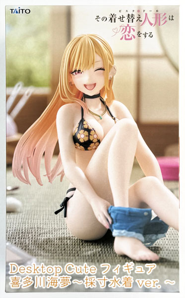 【中古】(本体B/箱B)その着せ替え人形は恋をする Desktop Cute フィギュア 喜多川海夢～採寸水着ver.～ (プライズ)[タイトー]《発売済・在庫品》