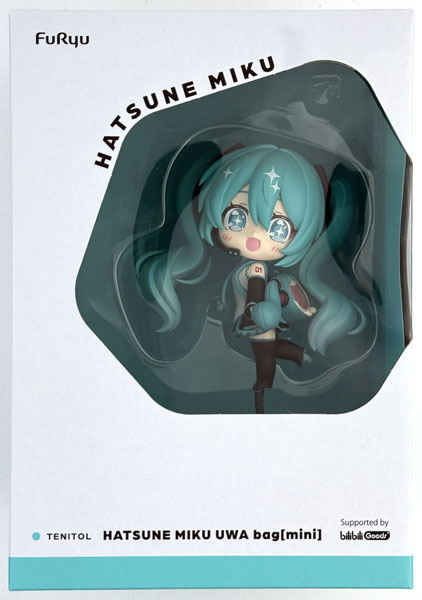 TENITOL 初音ミク UWA ふわふわ可愛い笑顔バッグ　フィギュア TENITOL 初音ミク UWA ふわふわ可愛い笑顔バッグ[mini