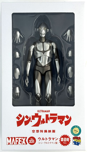 【中古】(本体B+/箱B)MAFEX No.221 シン・ウルトラマン ウルトラマン 降着時 Ver.[メディコム・トイ]《発売済・在庫品》