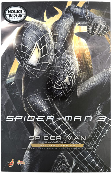 【中古】ムービー・マスターピース スパイダーマン3 1/6スケールフィギュア スパイダーマン(ブラックスーツ/デラックス版) [ボーナスアクセサリー付き] (トイサピエンス限定)[ホットトイズ]
