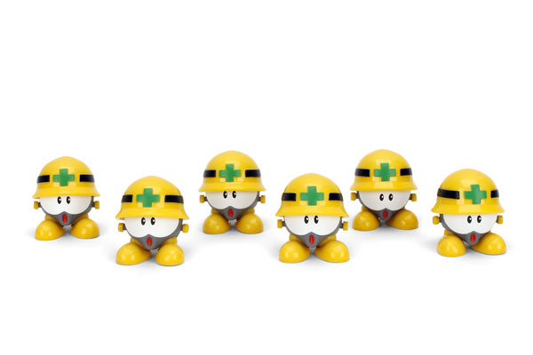 ロックマン アクションフィギュア メットールポットン(メットール×6体)[Jada Toys]
