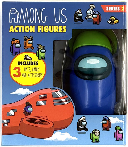 【中古】(本体B/箱B)Among Us アクションフィギュア 1パック ブルー《発売済・在庫品》
