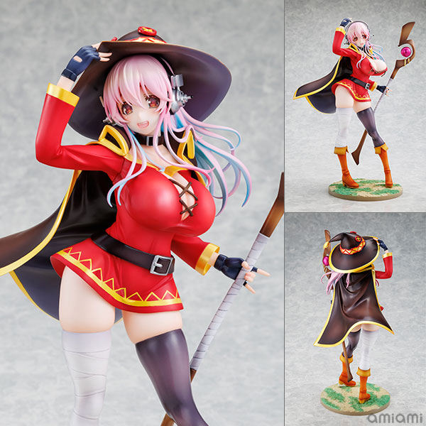 【中古】(本体A/箱B)KDcolle すーぱーそに子、この素晴らしい世界に祝福を！ すーぱーそに子 めぐみんver. KADOKAWAスペシャルセット 1/7 完成品フィギュア[KADOKAWA]《発売済・在庫品》