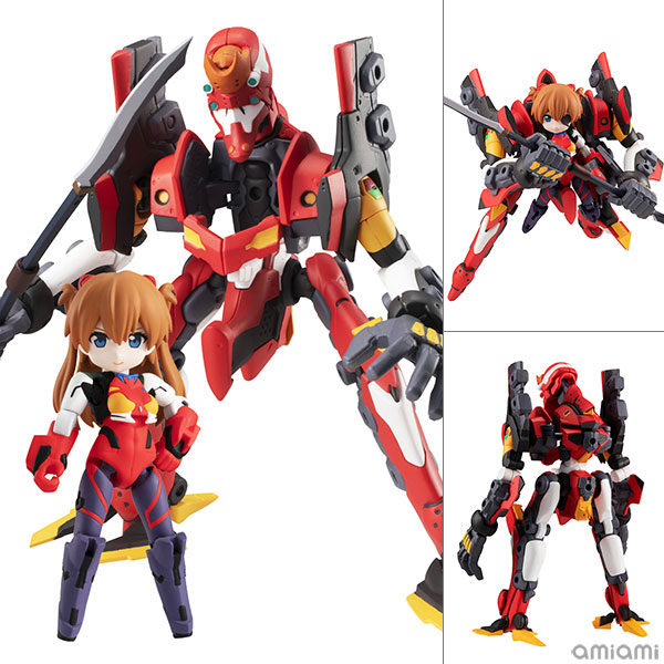 【限定販売】デスクトップアーミー 『ヱヴァンゲリヲン新劇場版』式波・アスカ・ラングレー＆エヴァンゲリオン2号機（再販）[メガハウス]《０２月予約》