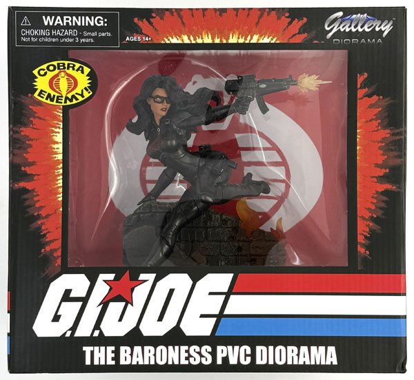 【中古】(本体B+/箱B)G.I.ジョー A Real American Hero ギャラリー/ バロネス PVCスタチュー[ダイアモンドセレクト]《発売済・在庫品》