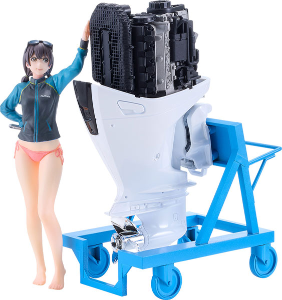 PLAMAX MF-97 minimum factory みのり with ホンダ船外機BF350 グランプリホワイト 1/20 プラモデル