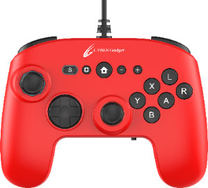 CYBER・ゲーミングコントローラー6B 有線タイプ レッド(Switch2用)[サイバーガジェット]《在庫切れ》