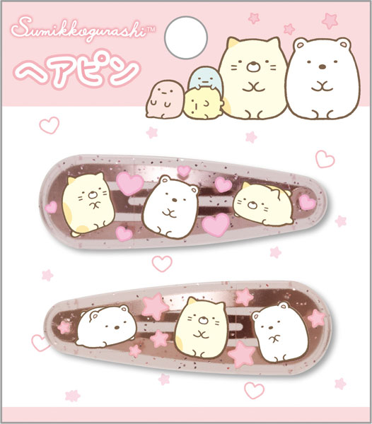 FE44004 すみっコぐらし ヘアピン しろくま・ねこ[サンエックス]