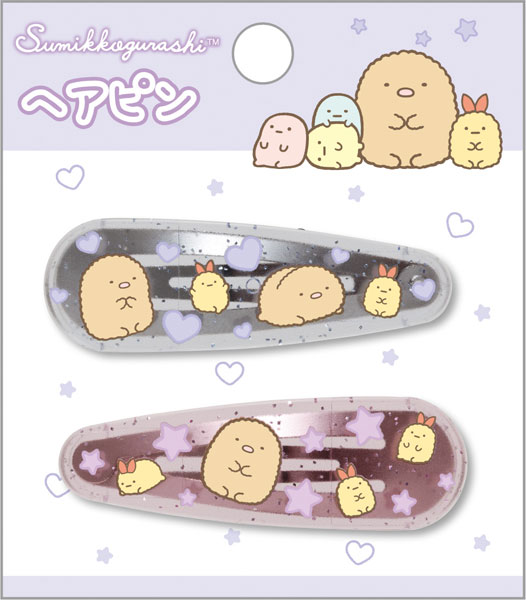 FE44006 すみっコぐらし ヘアピン とんかつ えびふらいのしっぽ[サンエックス]